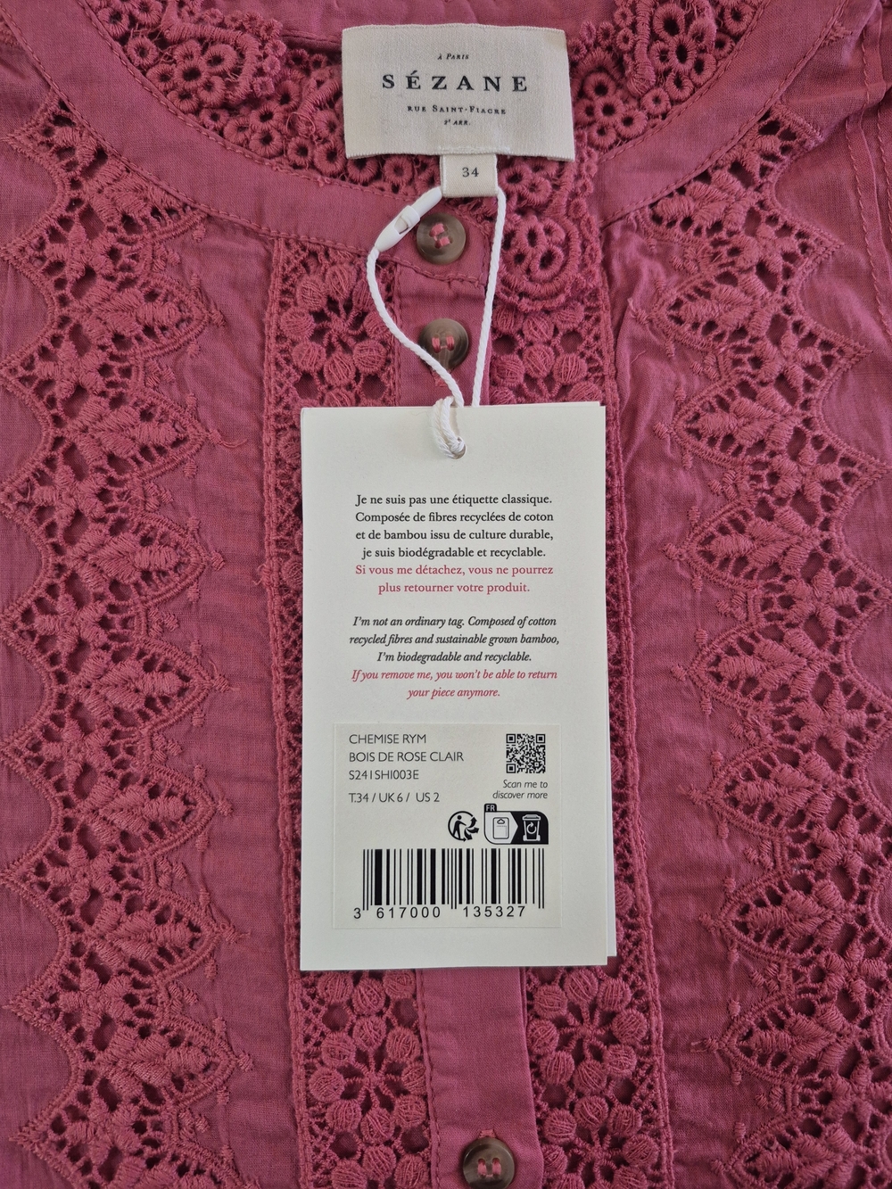 Chemise Rym (Light Rosewood) - Picture 4 of 4